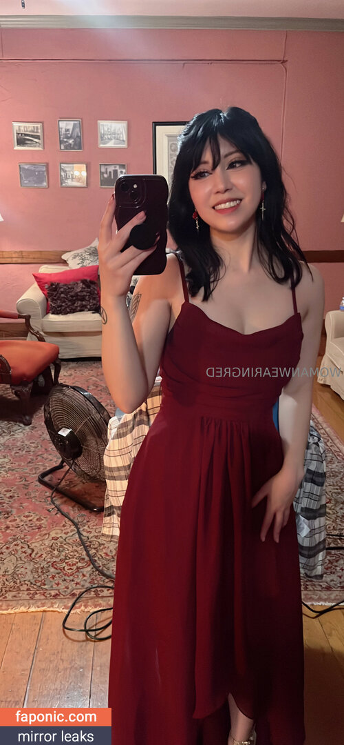 womanwearingred